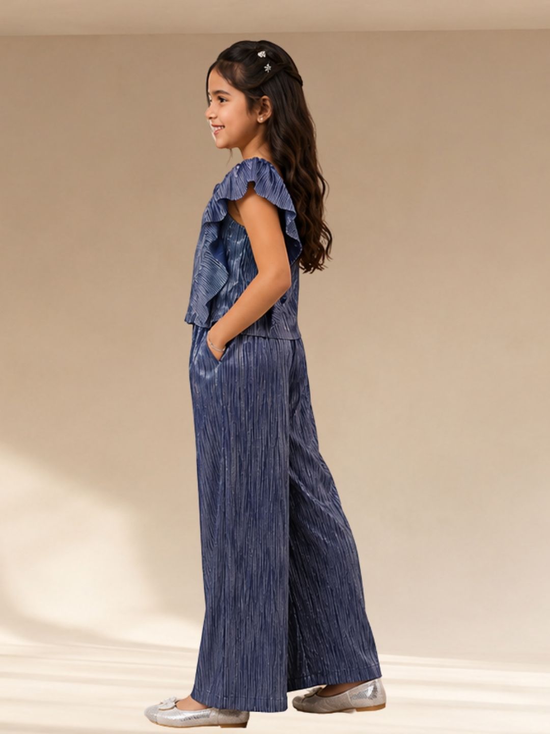 Girls Stylish Party Top With Pant Set