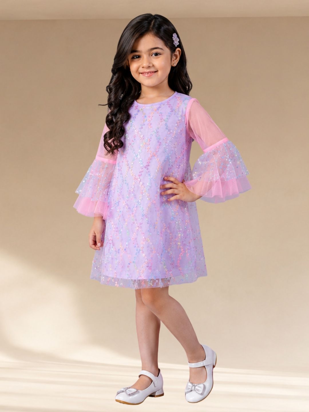 Girls Designer Sequins Party Dress
