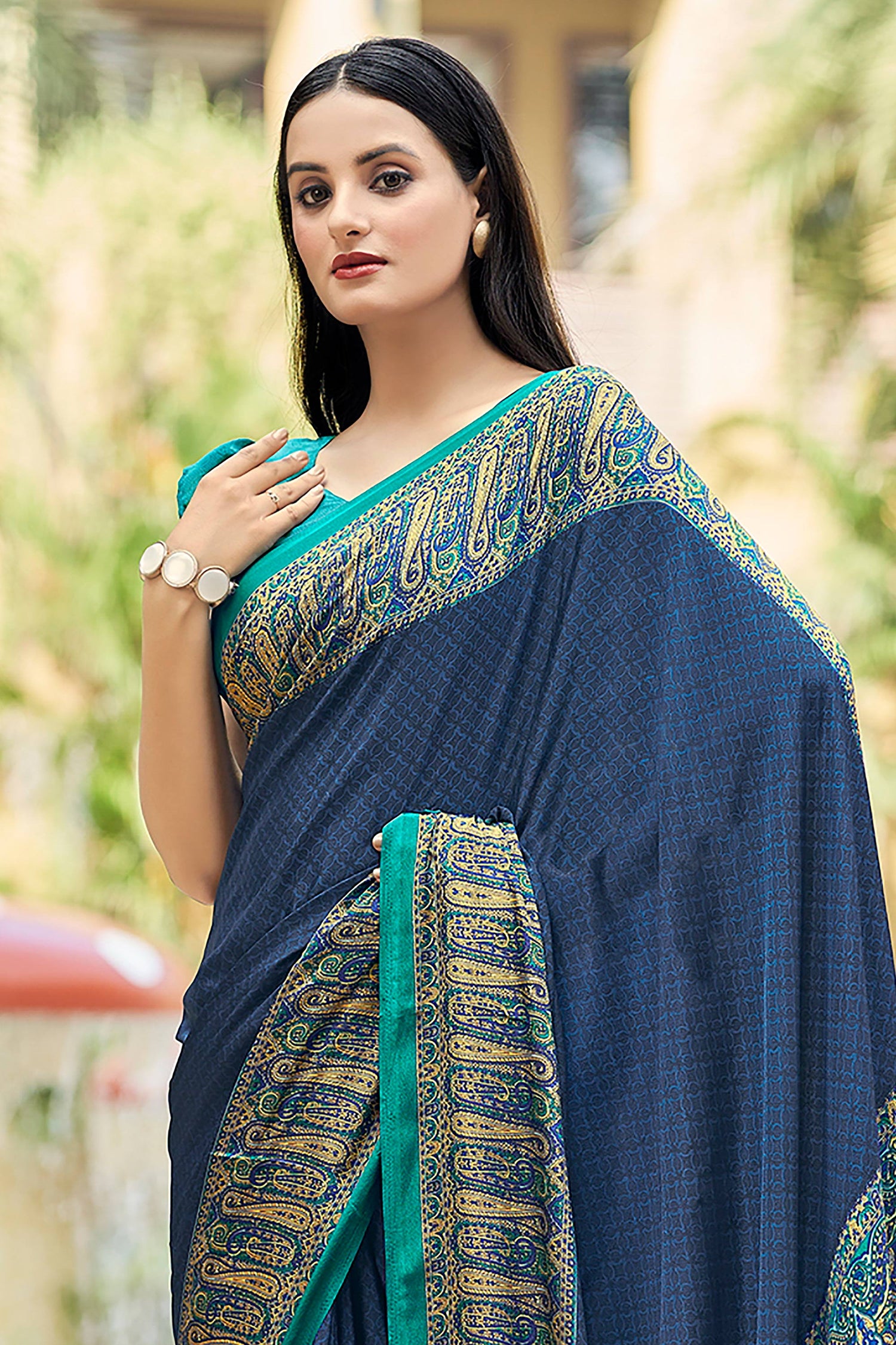 Premium Lightweight Crepe Silk Printed Saree